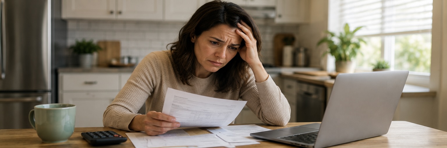 Jacksonville homeowner reviewing mortgage documents and exploring pre-foreclosure options