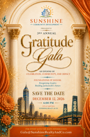 Sunshine Realty & Co: 3rd Annual Gratitude Gala Save The Date